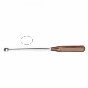 FiberGrip™ Volkmann Bone Curette Oval - Fig. 4 Stainless Steel, 27.5 cm - 10 3/4"